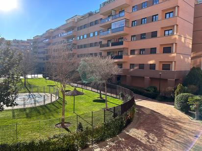 Exterior view of Flat for sale in Rivas-Vaciamadrid  with Heating, Private garden and Terrace