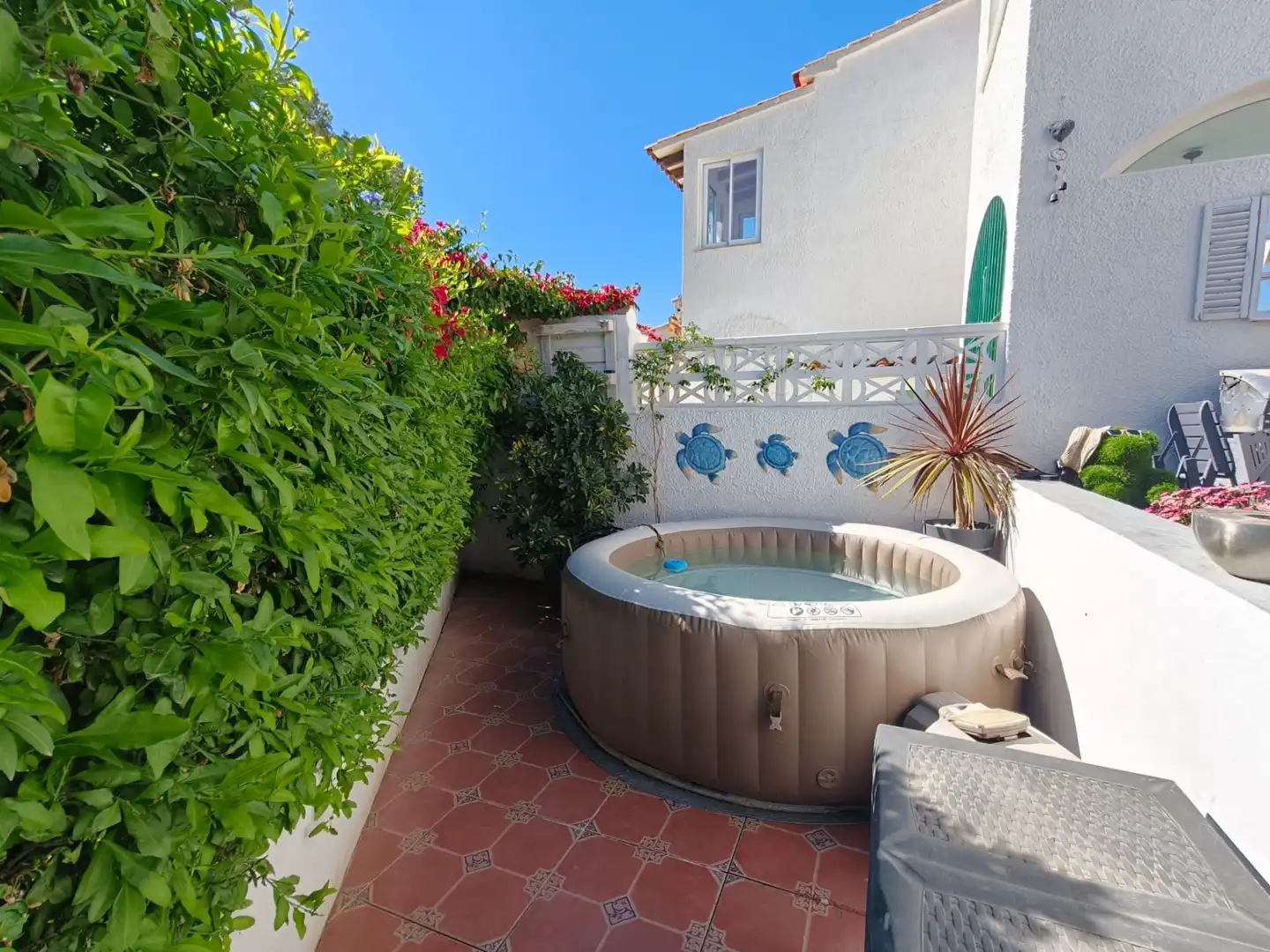 Terrace of Detached homes for sale in La Nucia  with Air Conditioner, Heating and Private garden