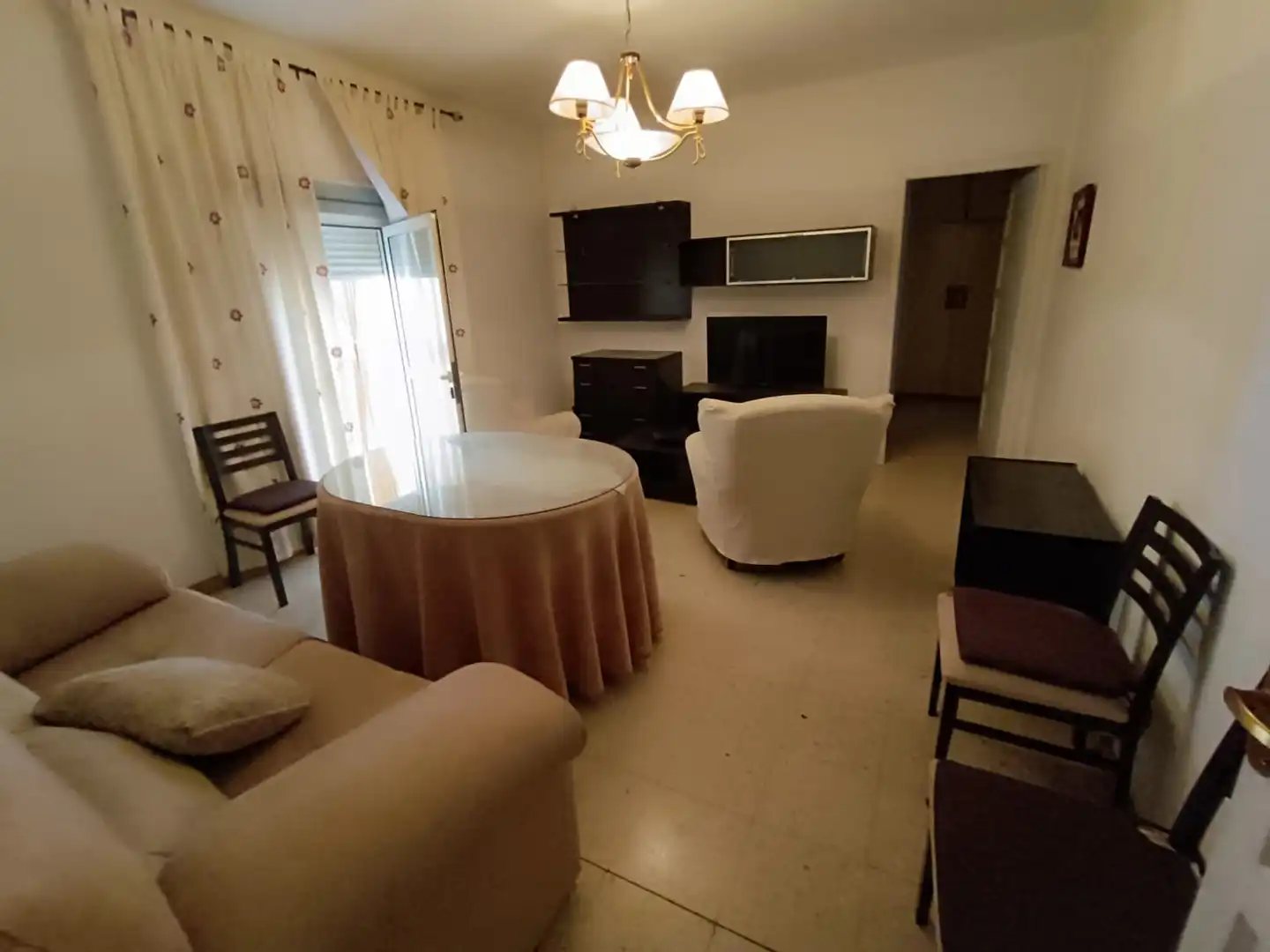 Wohnzimmer von Wohnung zur Miete in Badajoz mit Möbliert, Ofen und Waschmaschine