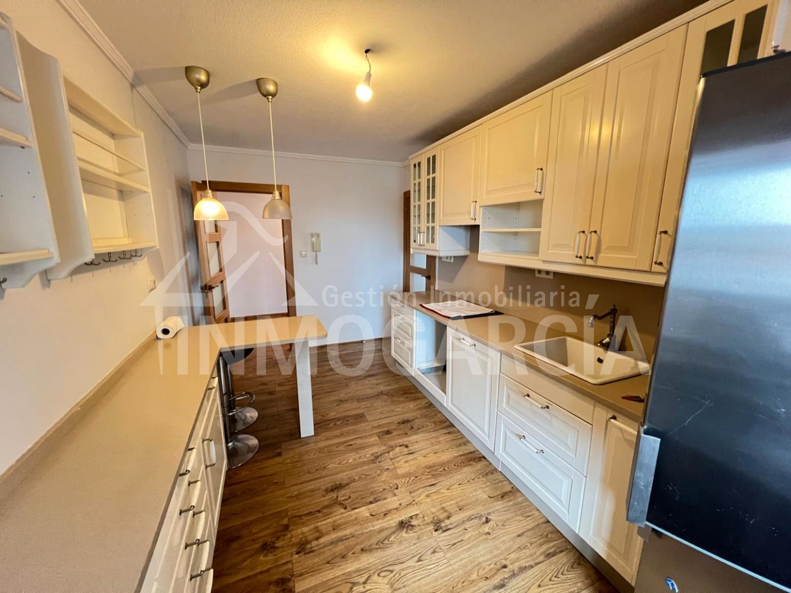 Kitchen of Flat for sale in Avilés  with Heating, Parquet flooring and Terrace