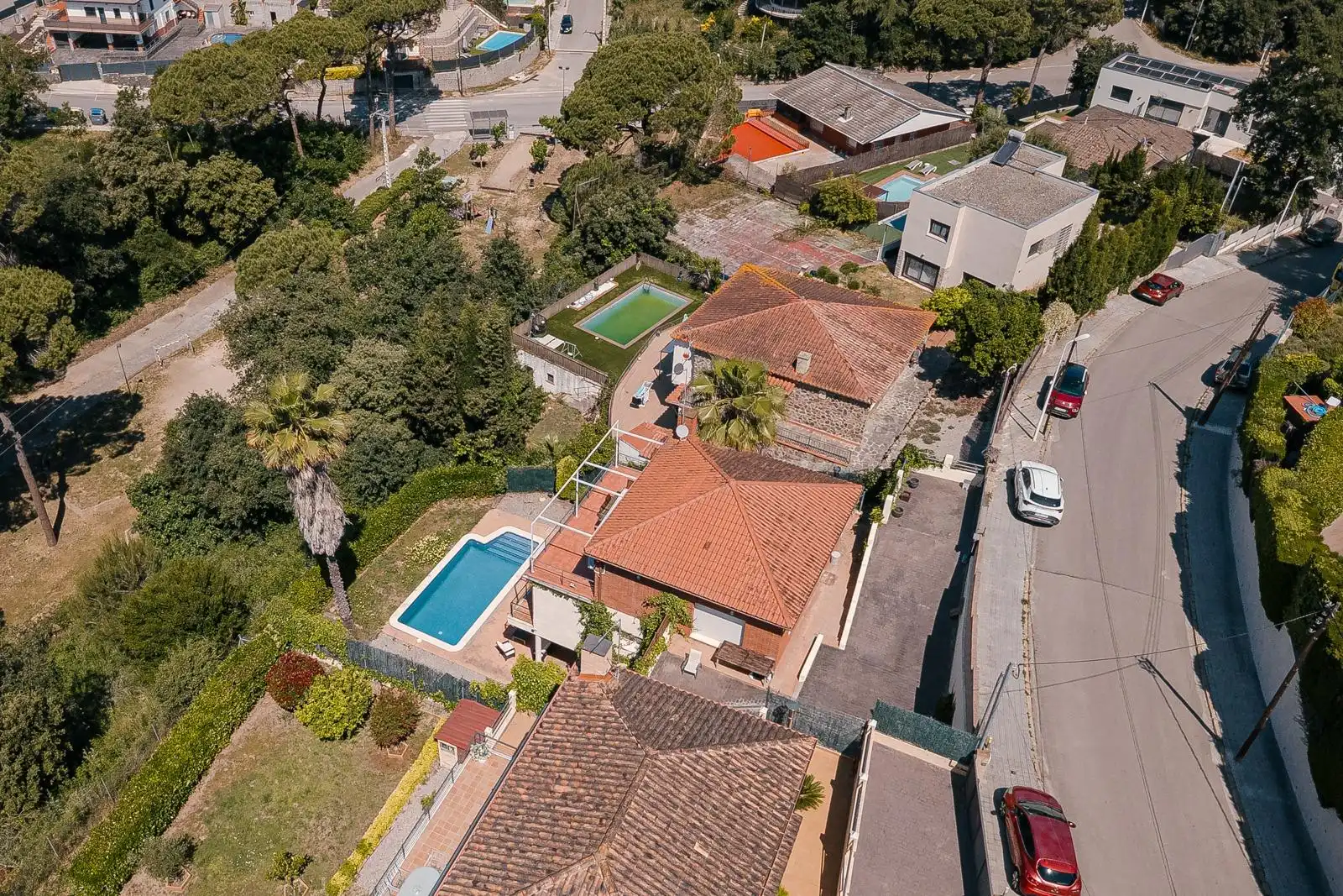 Vista exterior de Casa o xalet en venda en Caldes de Montbui amb Calefacció, Jardí privat i Terrassa