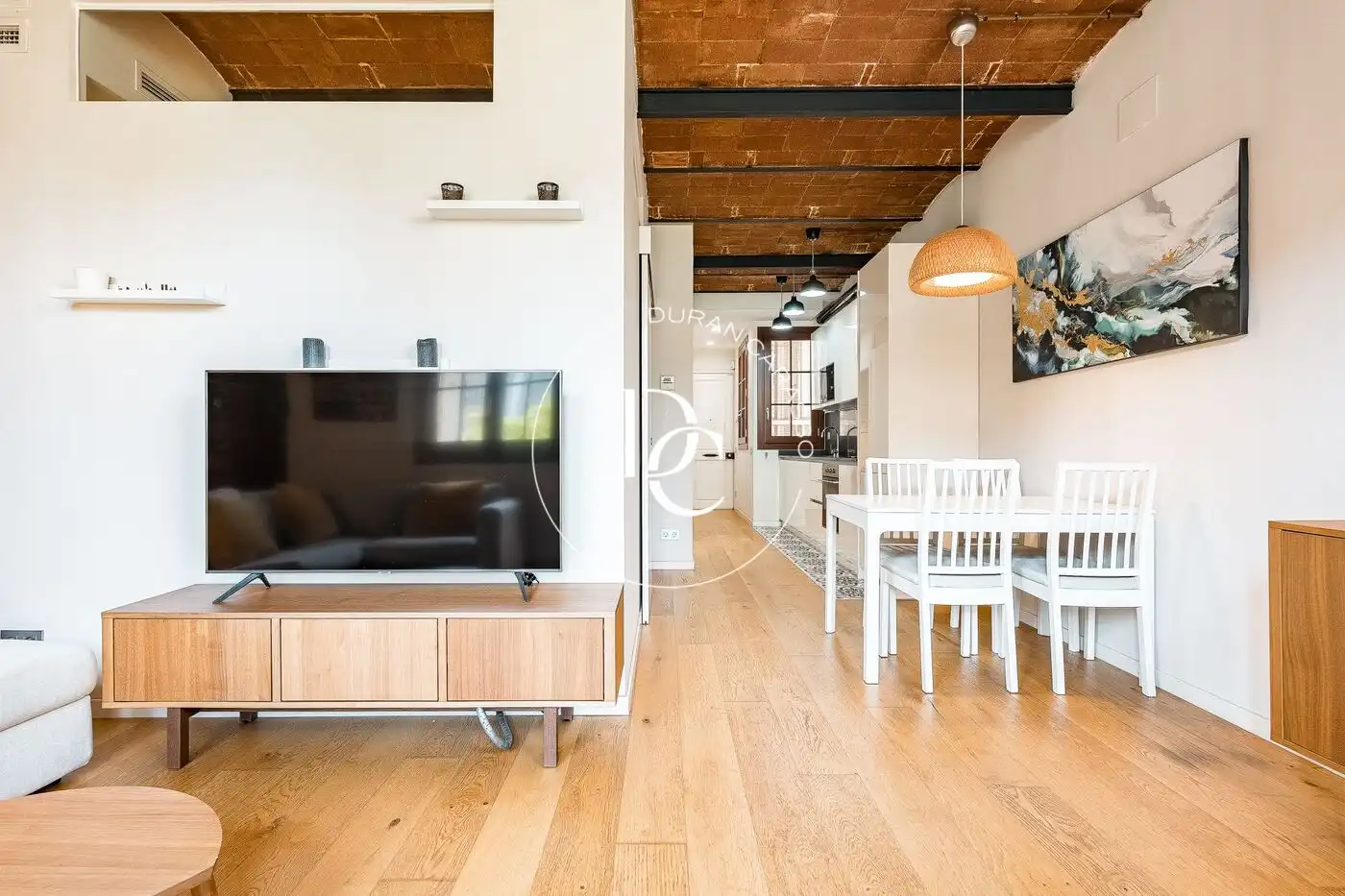 Sala de estar de Piso en venta en Barcelona con Aire acondicionado, Calefacción y Amueblado