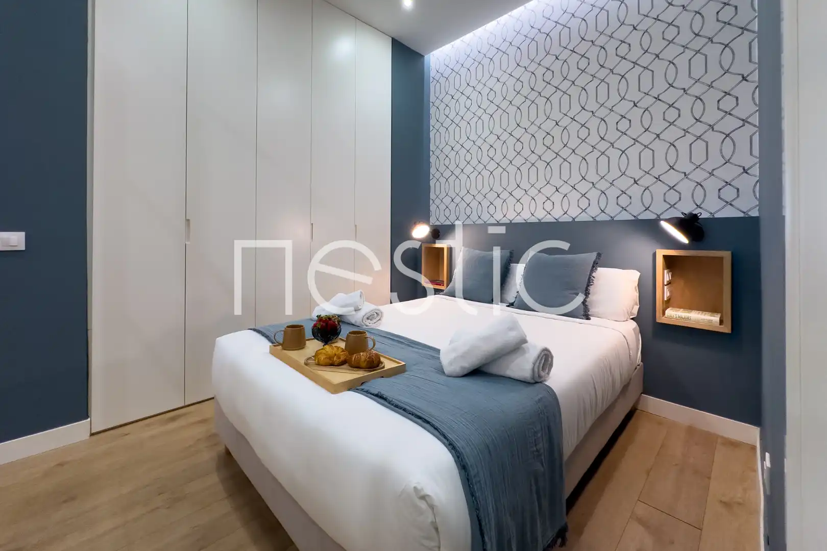 Habitación de Apartamento de alquiler en Madrid con Aire acondicionado, Calefacción y Amueblado