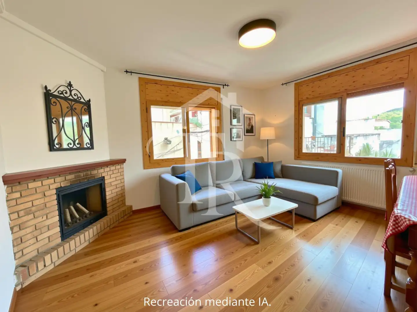 Sala d'estar de Casa adosada en venda en Bonastre amb Aire condicionat, Terrassa i Traster