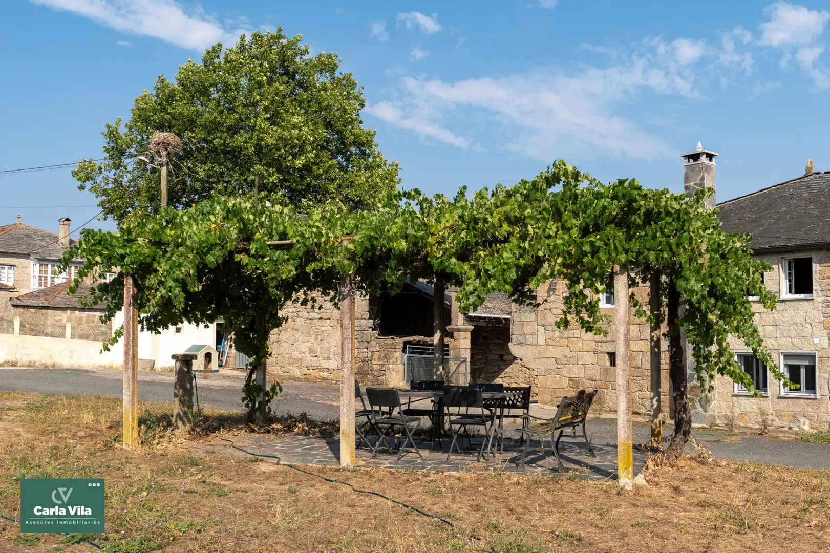 Terraza de Finca rústica en venta en O Corgo   con Calefacción, Jardín privado y Parquet
