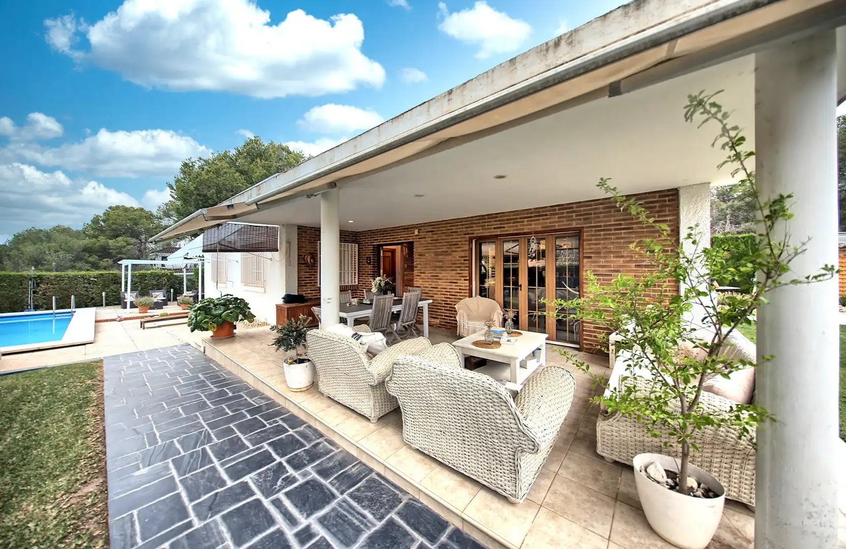 Terraza de Casa o chalet en venta en Paterna con Aire acondicionado, Calefacción y Jardín privado