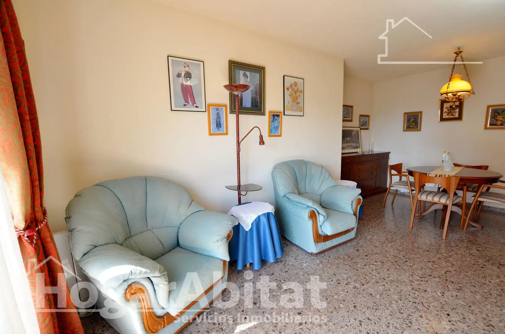Sala d'estar de Pis en venda en Alicante / Alacant amb Calefacció, Jardí privat i Balcó