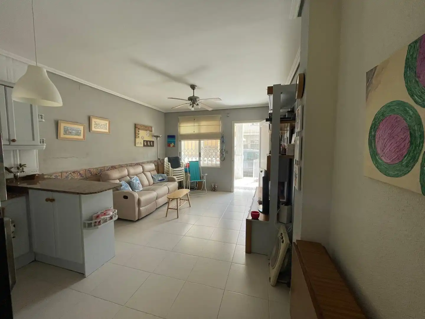 Sala d'estar de Apartament en venda en Moncofa amb Terrassa, Moblat i Forn
