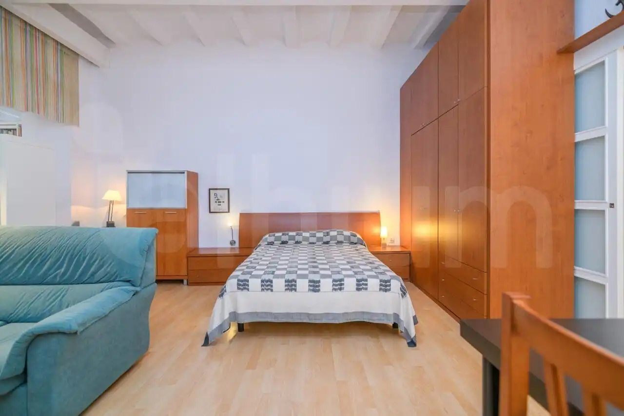 Schlafzimmer von Wohnung zum Verkauf in Barcelona mit Heizung, Parkett und Terrasse
