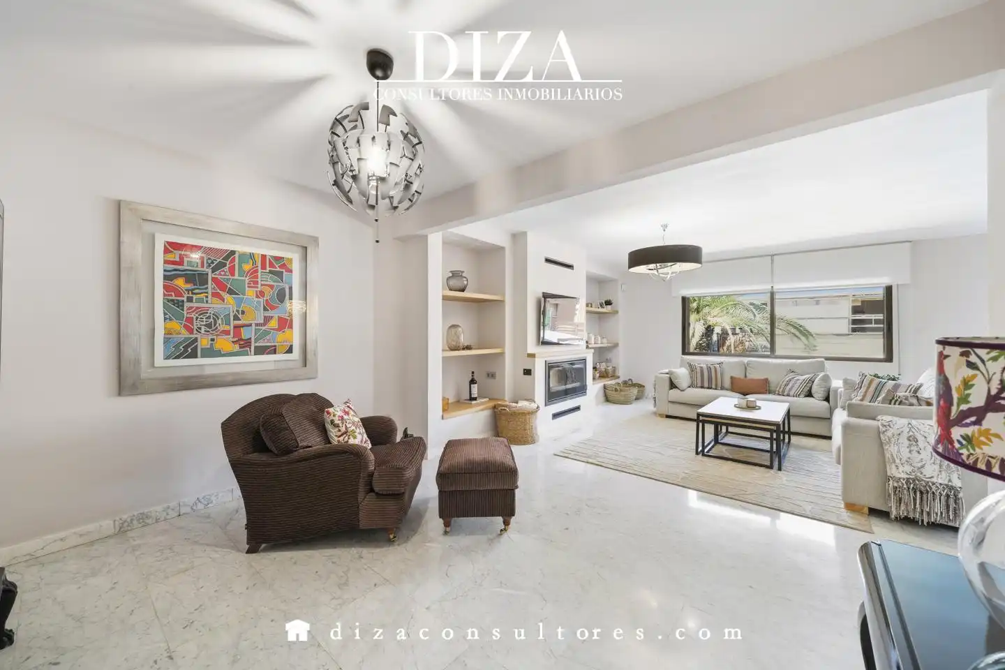 Living room of Houses for sale in Madrid  with Air Conditioner, Heating and Terrace