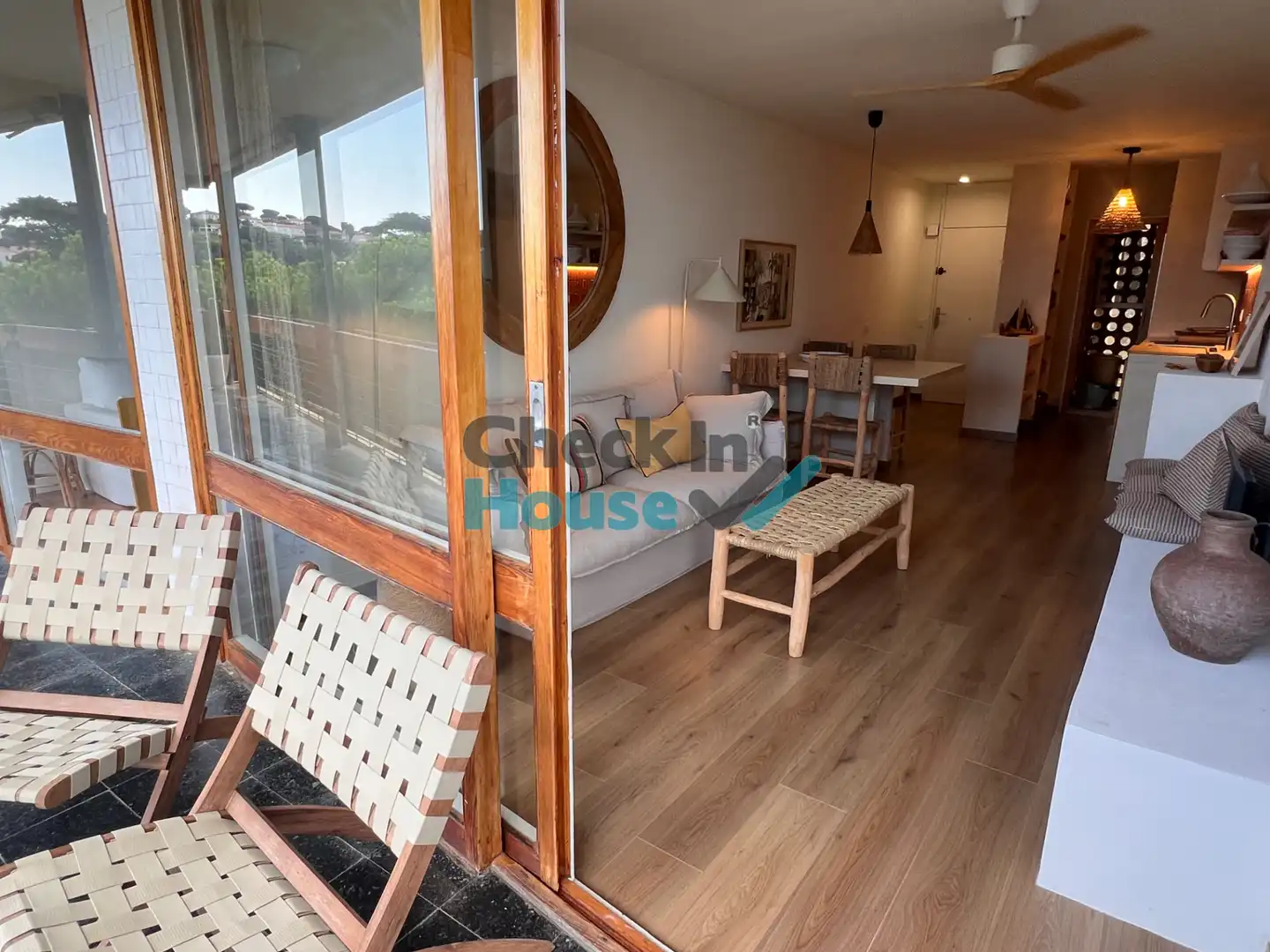 Terrassa de Apartament de lloguer en Sant Feliu de Guíxols amb Moblat, Forn i Rentadora