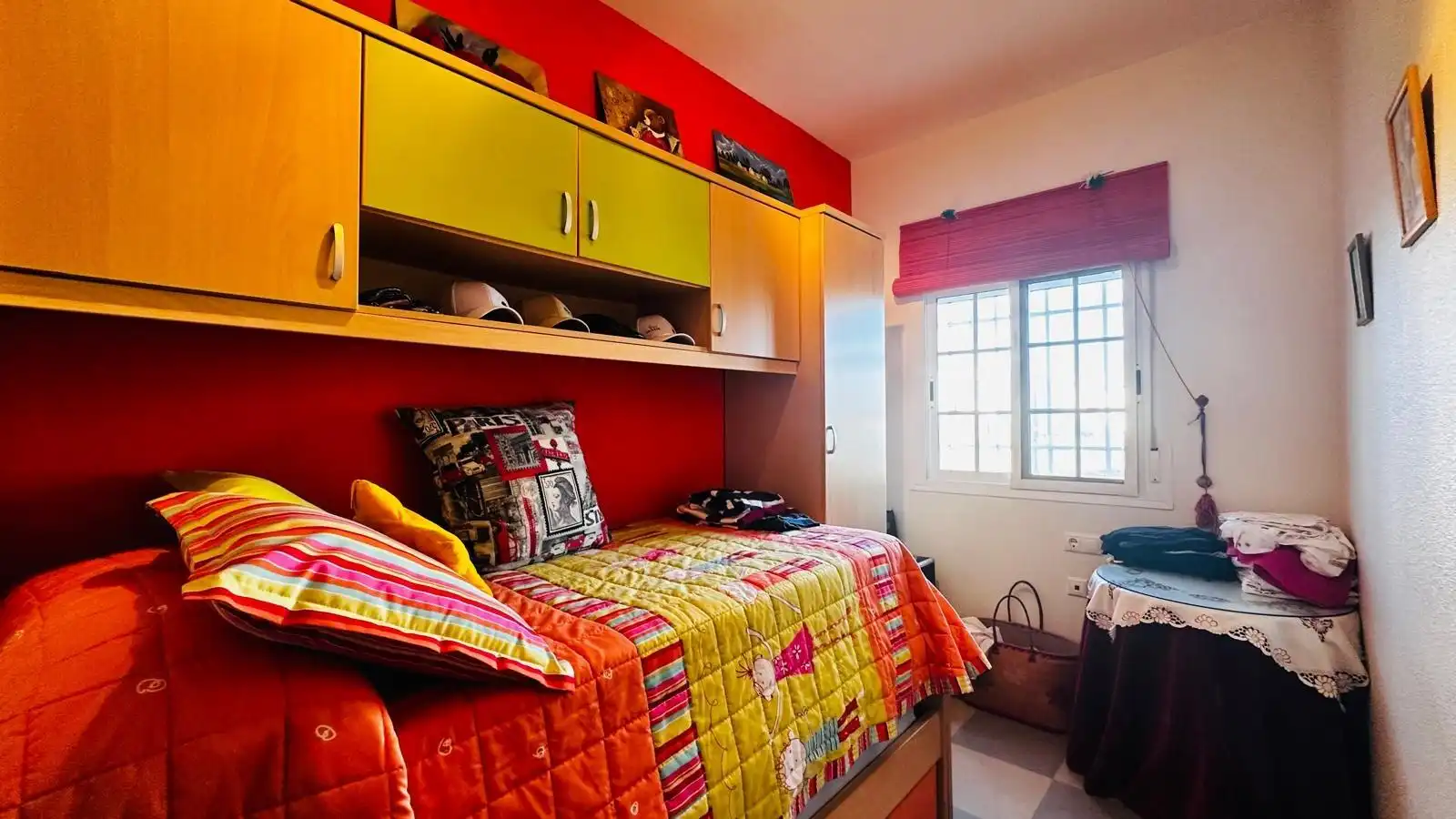 Bedroom of Flat for sale in Roquetas de Mar  with Air Conditioner, Terrace and Furnished