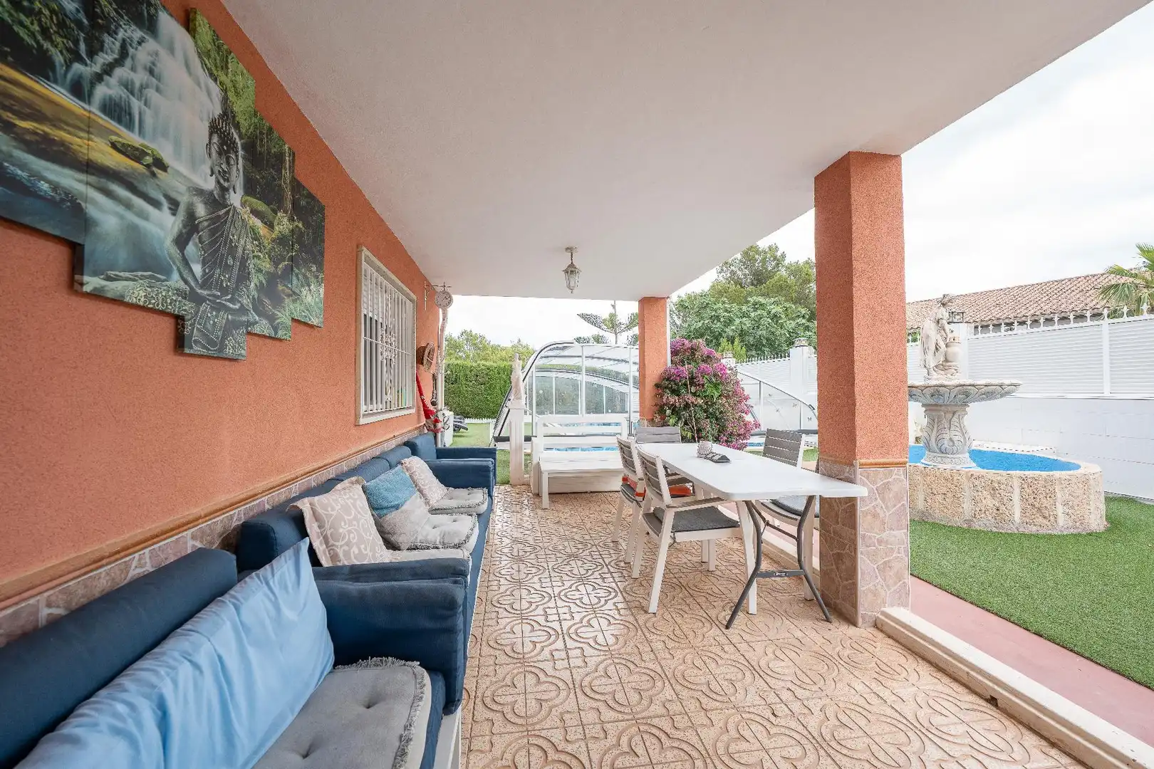 Terrassa de Casa o xalet en venda en La Nucia amb Calefacció, Jardí privat i Terrassa