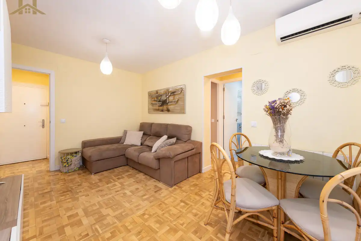 Sala d'estar de Pis en venda en Madrid amb Aire condicionat, Calefacció i Terrassa