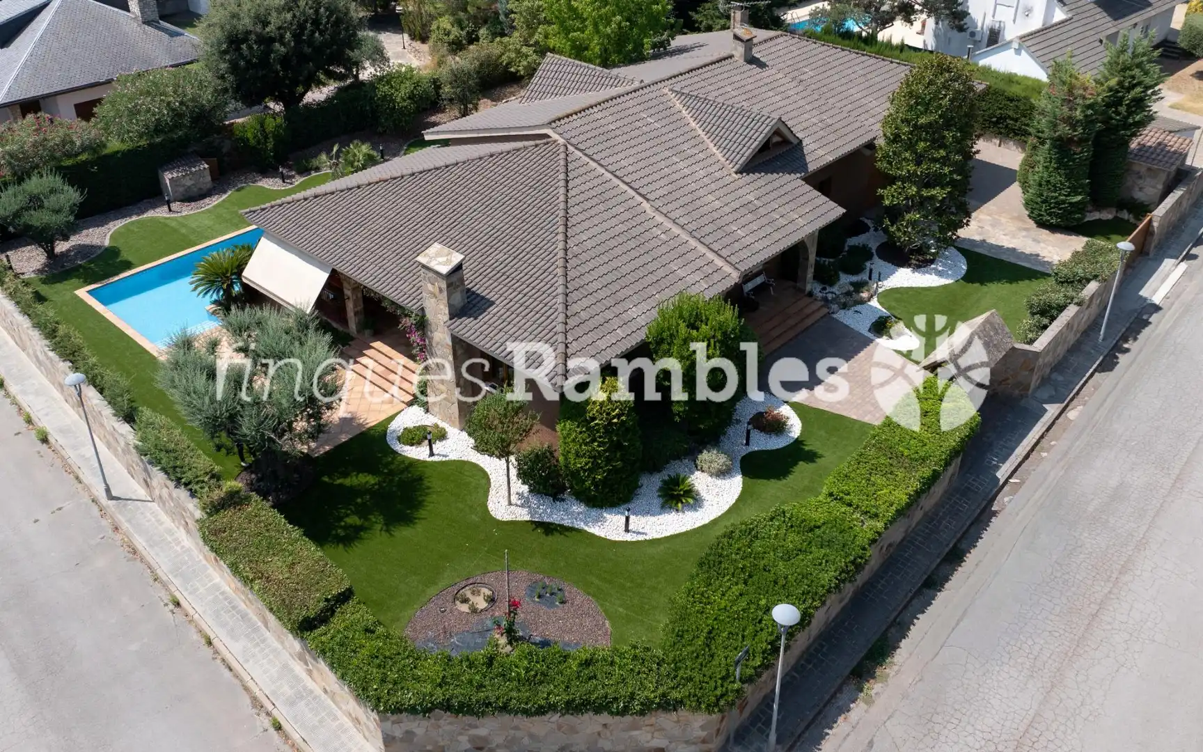 Vista exterior de Casa o chalet en venta en La Pobla de Claramunt con Calefacción, Jardín privado y Terraza