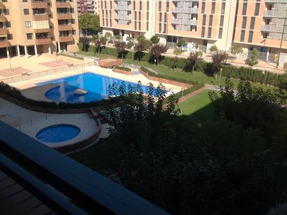 Swimming pool of Flat to rent in  Zaragoza Capital  with Heating, Parquet flooring and Oven