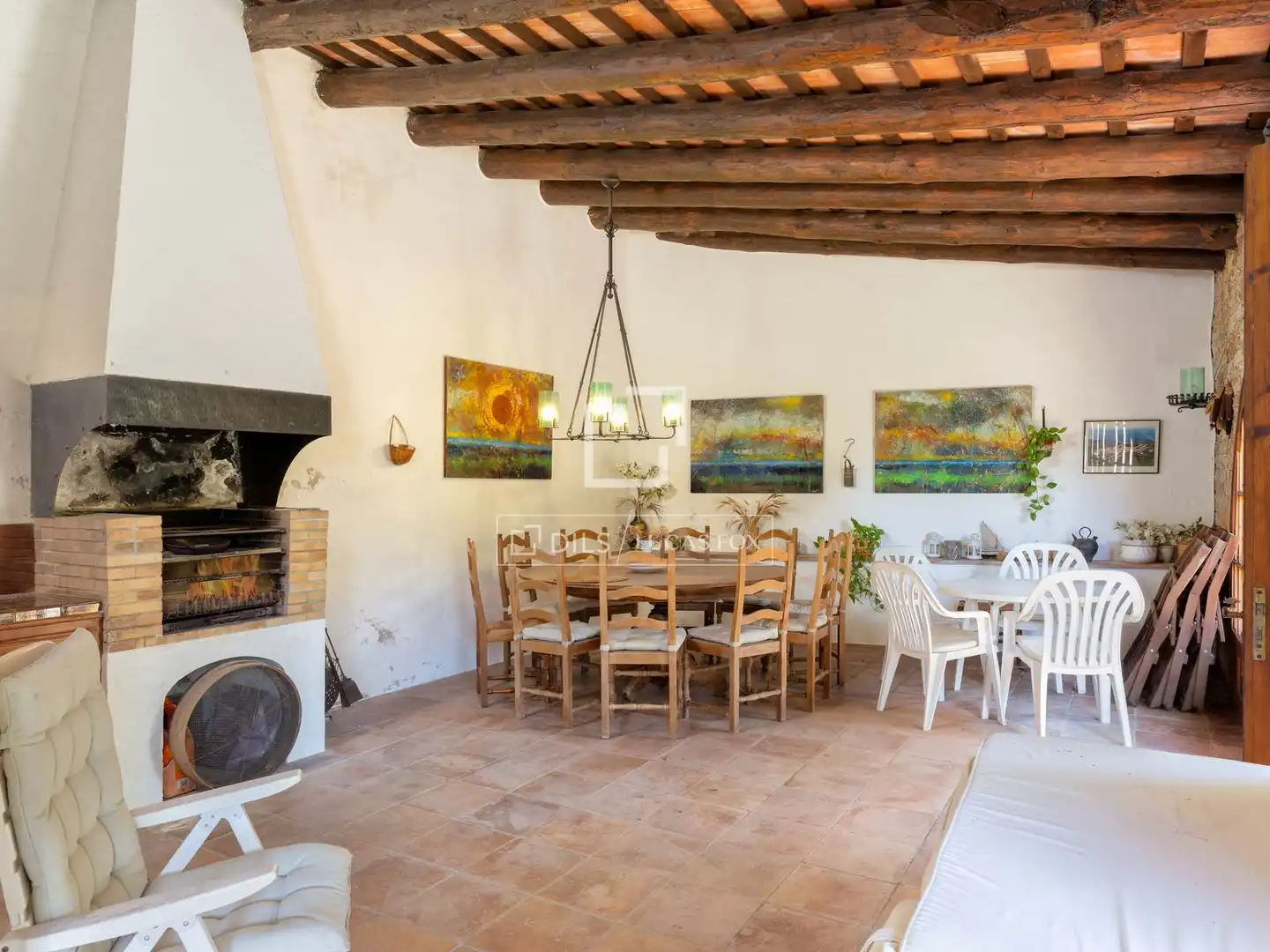 Dining room of Houses for sale in Begur  with Private garden, Terrace and Storage room