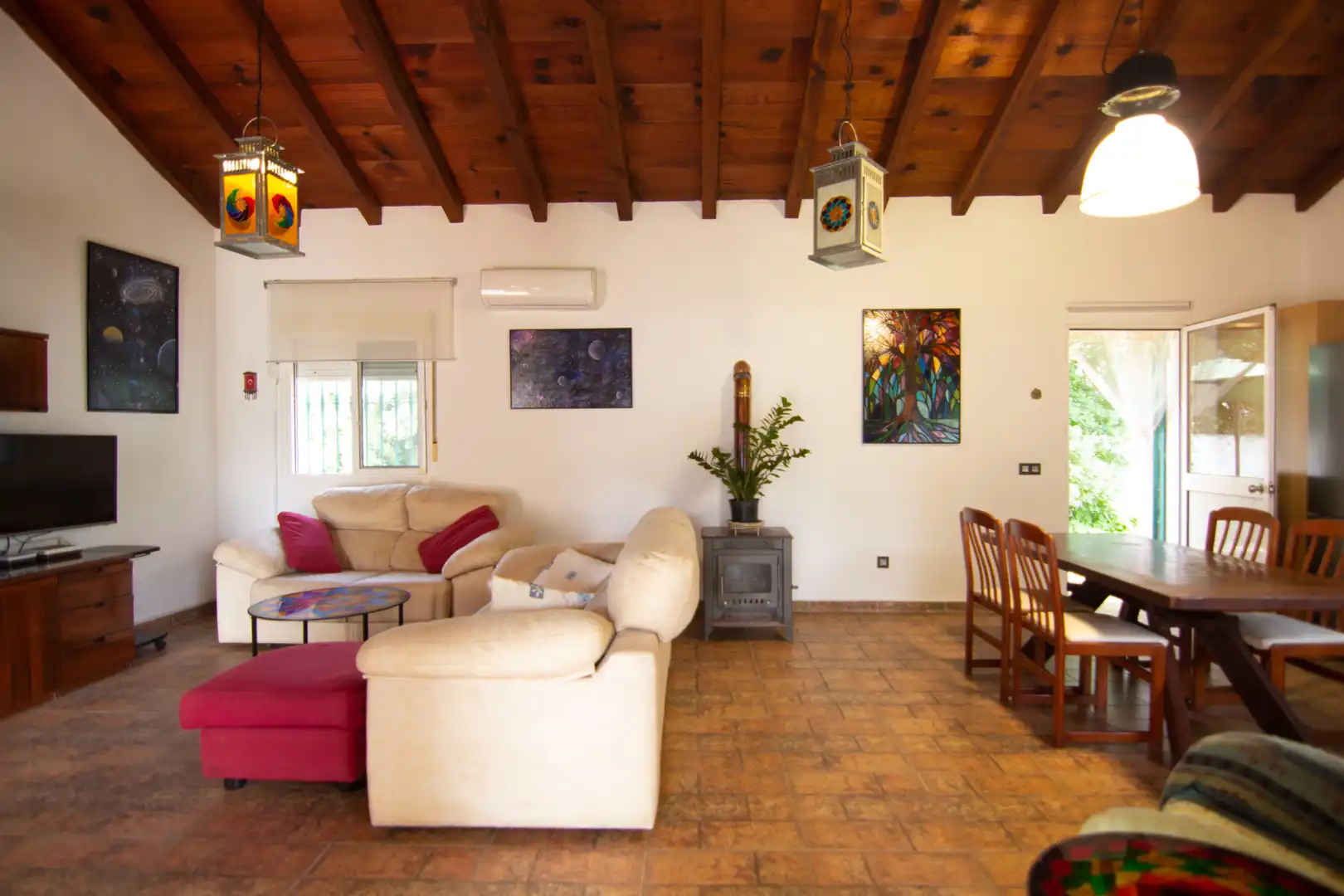 Living room of Country homes for sale in Barbate  with Air Conditioner, Heating and Private garden