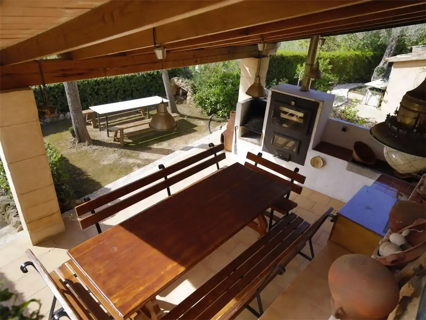 Terraza de Finca rústica en venta en Sóller con Aire acondicionado y Piscina