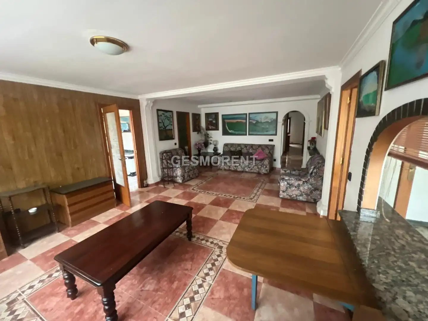 Sala de estar de Finca rústica en venta en Esporles con Terraza