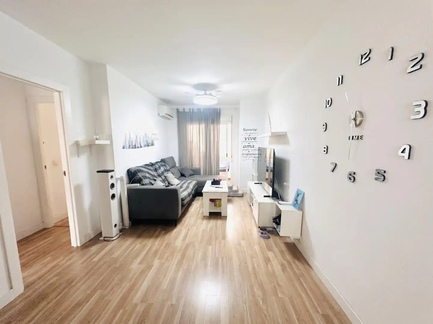 Sala de estar de Piso en venta en Málaga con Aire acondicionado, Parquet y Balcón