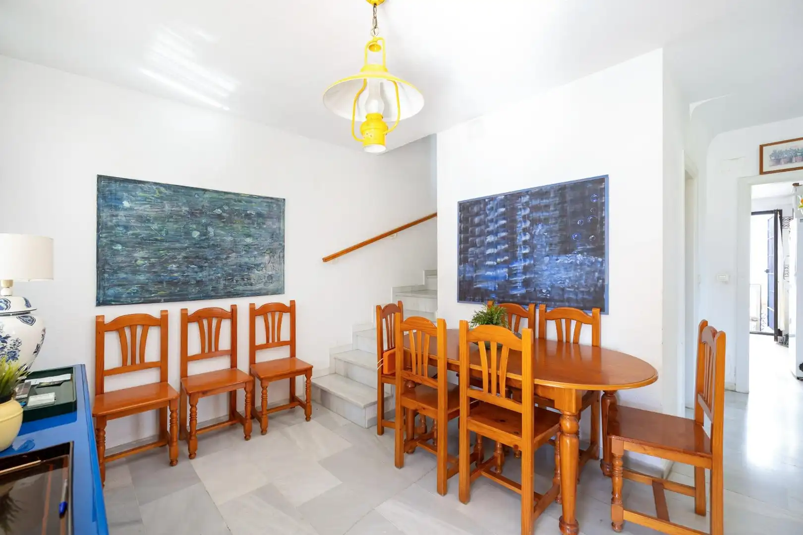 Esszimmer von Einfamilien-Reihenhaus zum Verkauf in Motril mit Klimaanlage, Möbliert und Balkon