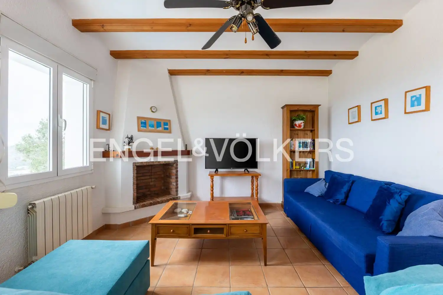 Sala d'estar de Casa o xalet en venda en Pedreguer amb Aire condicionat, Calefacció i Jardí privat