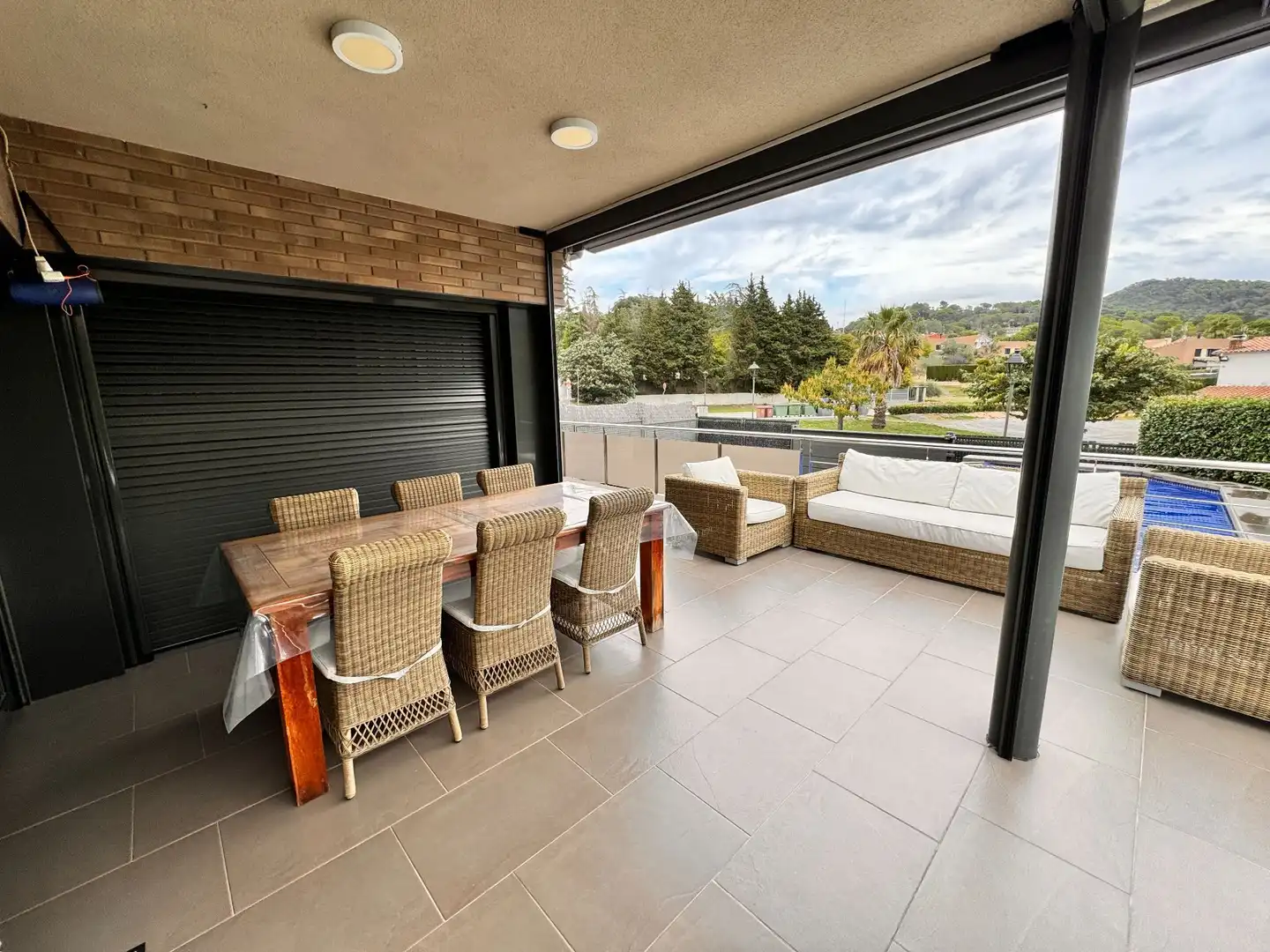 Terraza de Casa o chalet en venta en Vallromanes con Aire acondicionado, Calefacción y Jardín privado