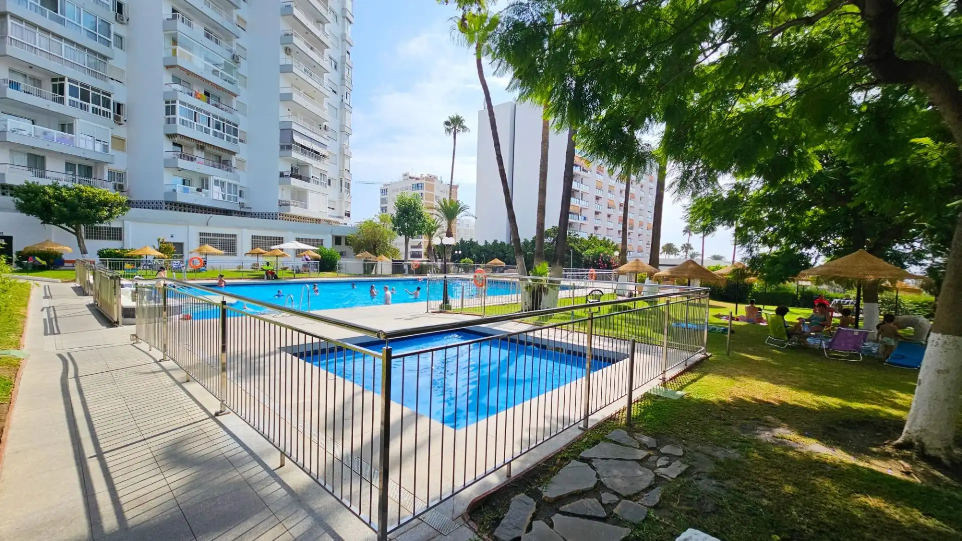 Swimming pool of Apartments for sale in Puerto Marina