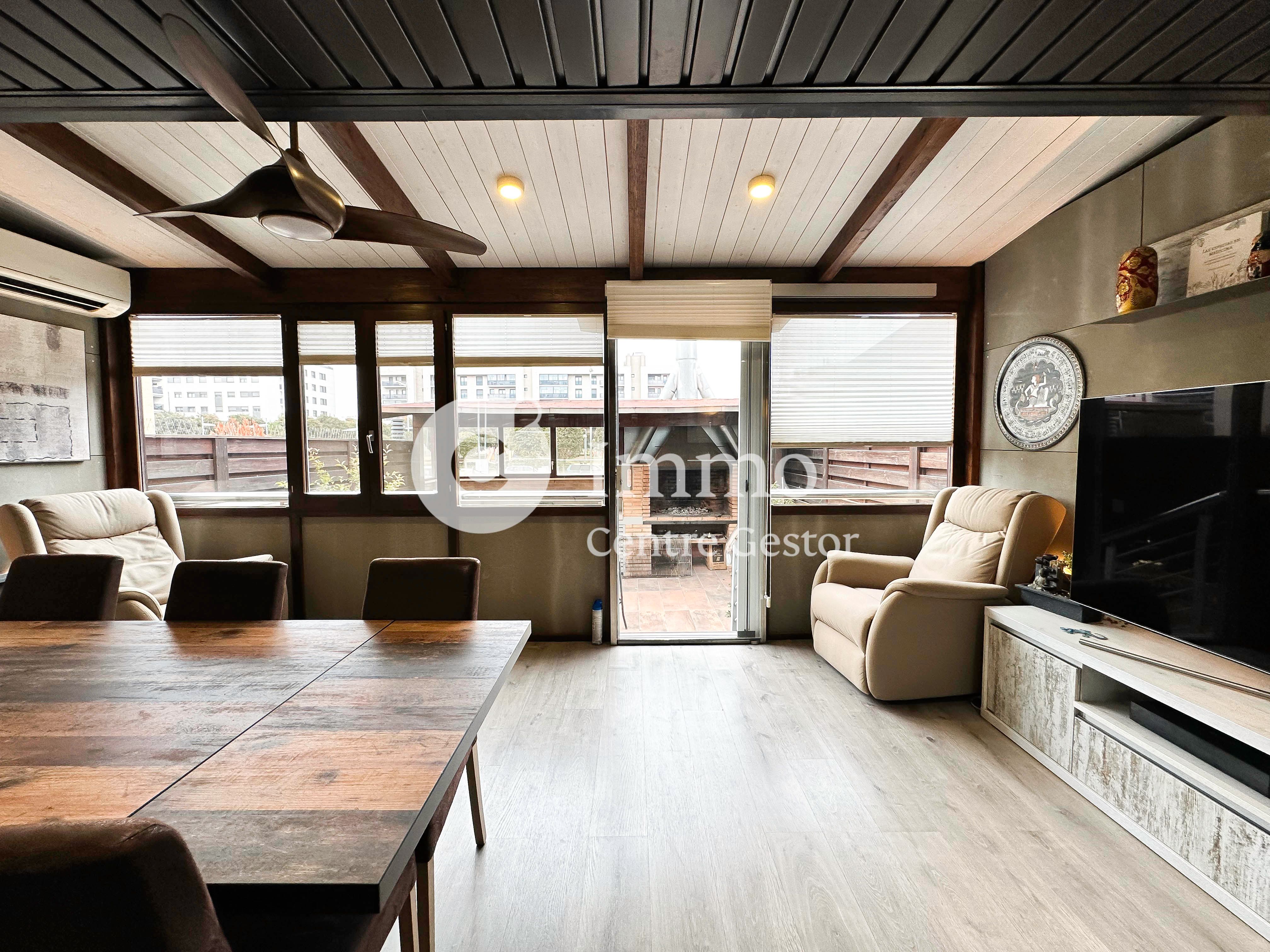 Terrace of Single-family semi-detached for sale in  Lleida Capital  with Air Conditioner, Parquet flooring and Terrace