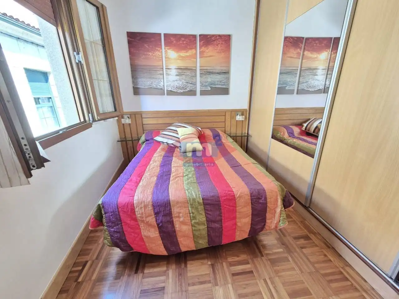 Dormitori de Casa o xalet de lloguer en Baiona amb Calefacció i Moblat