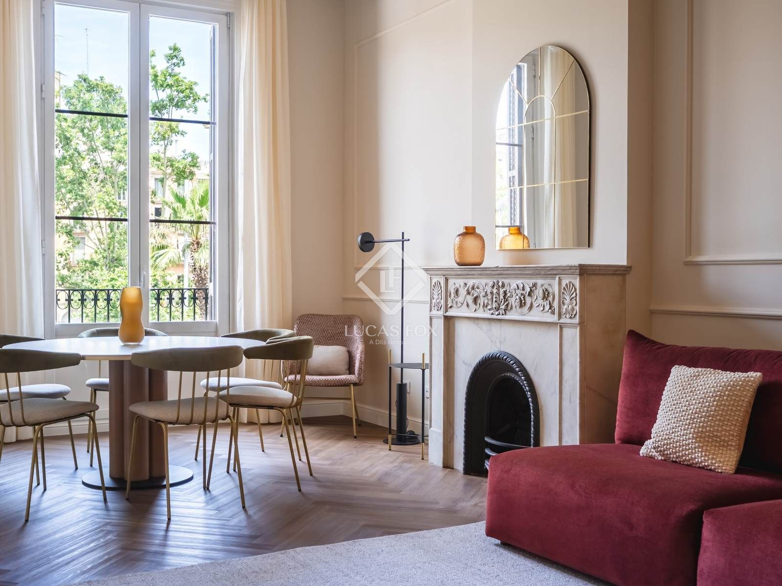 Sala de estar de Piso en venta en  Barcelona Capital con Aire acondicionado, Terraza y Piscina