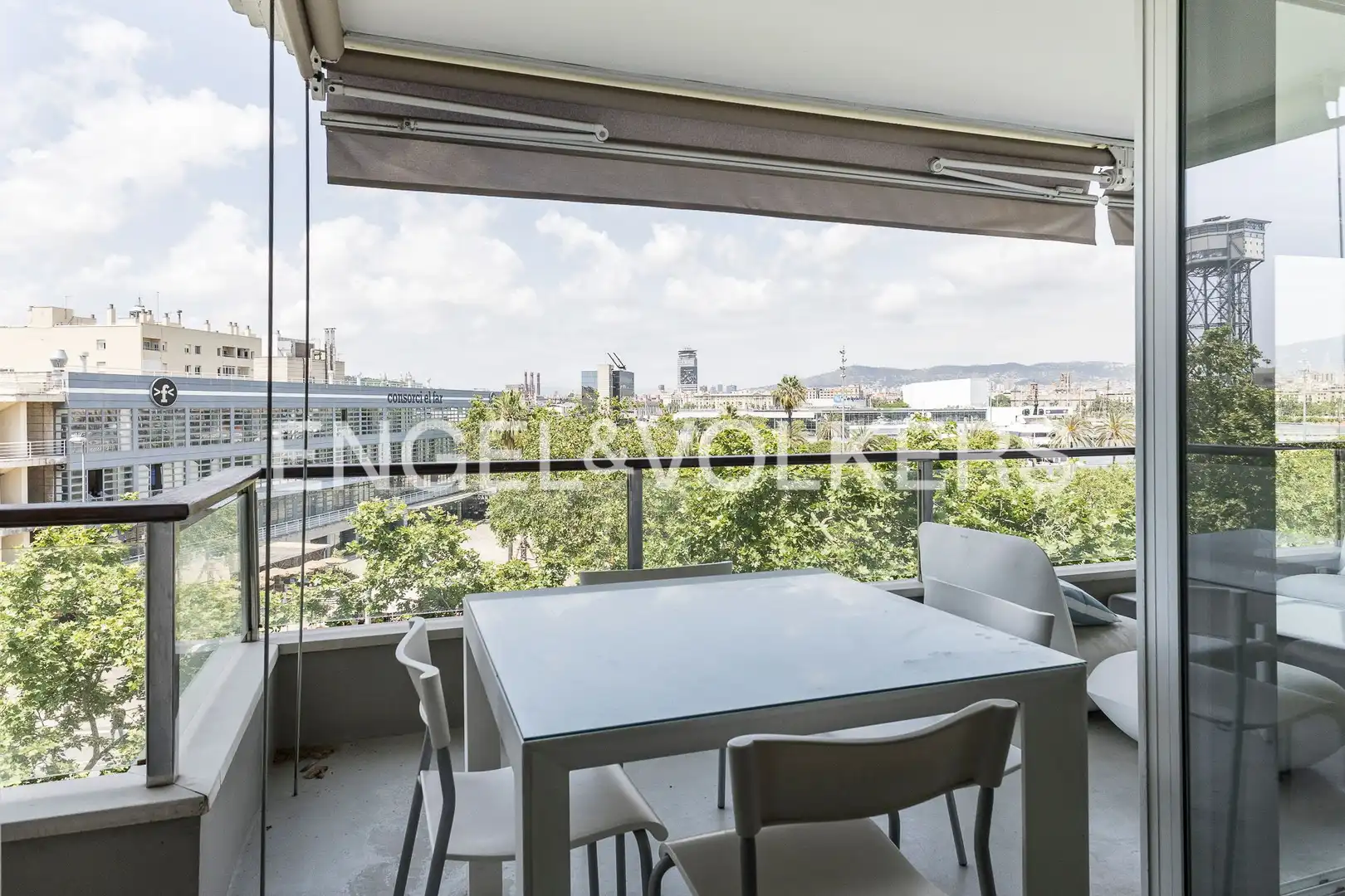Terrasse von Wohnung zur Miete in Barcelona mit Klimaanlage, Heizung und Parkett