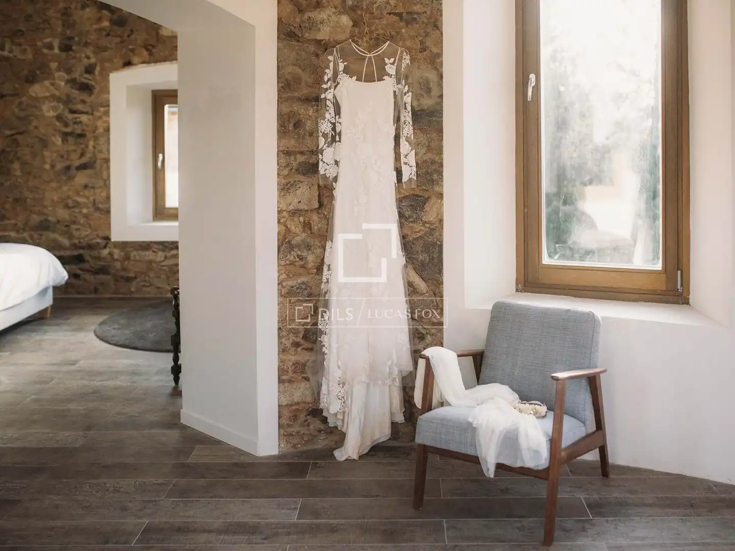 Habitación de Finca rústica en venta en Sant Hilari Sacalm con Aire acondicionado, Calefacción y Jardín privado