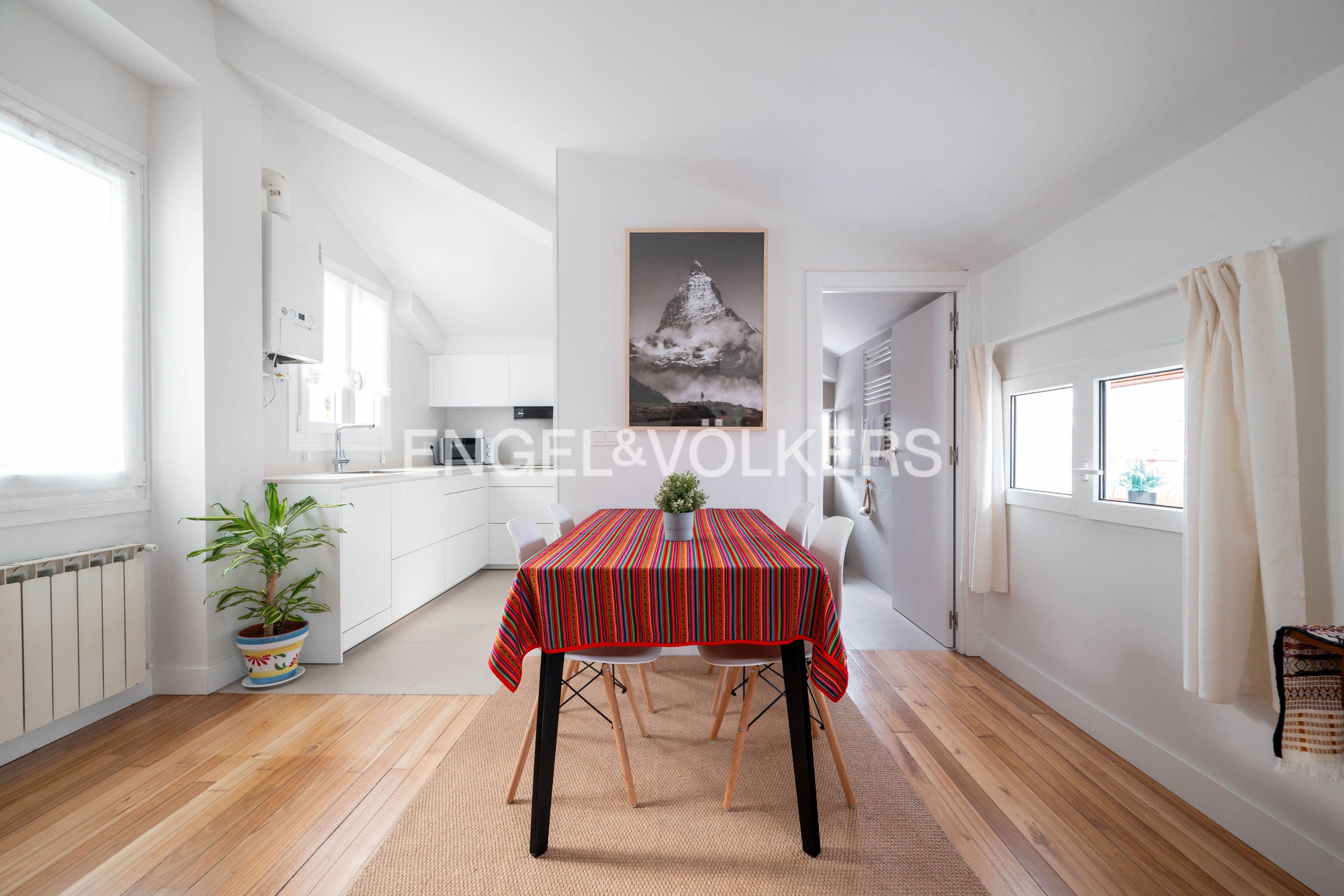 Dining room of Attic to rent in Donostia - San Sebastián   with Heating, Terrace and Furnished