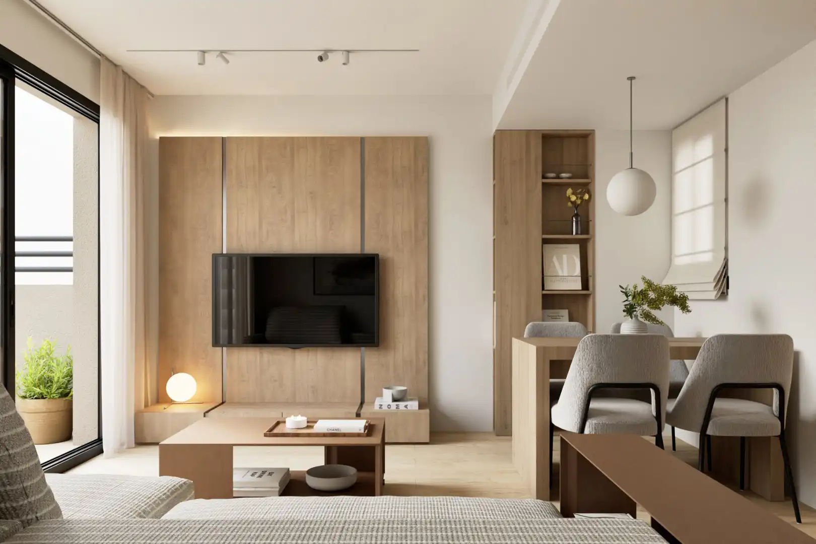 Sala d'estar de Àtic en venda en  Lleida Capital amb Aire condicionat, Calefacció i Parquet