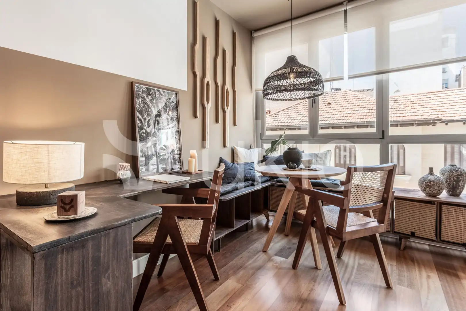 Comedor de Apartamento de alquiler en Madrid con Aire acondicionado, Calefacción y Amueblado