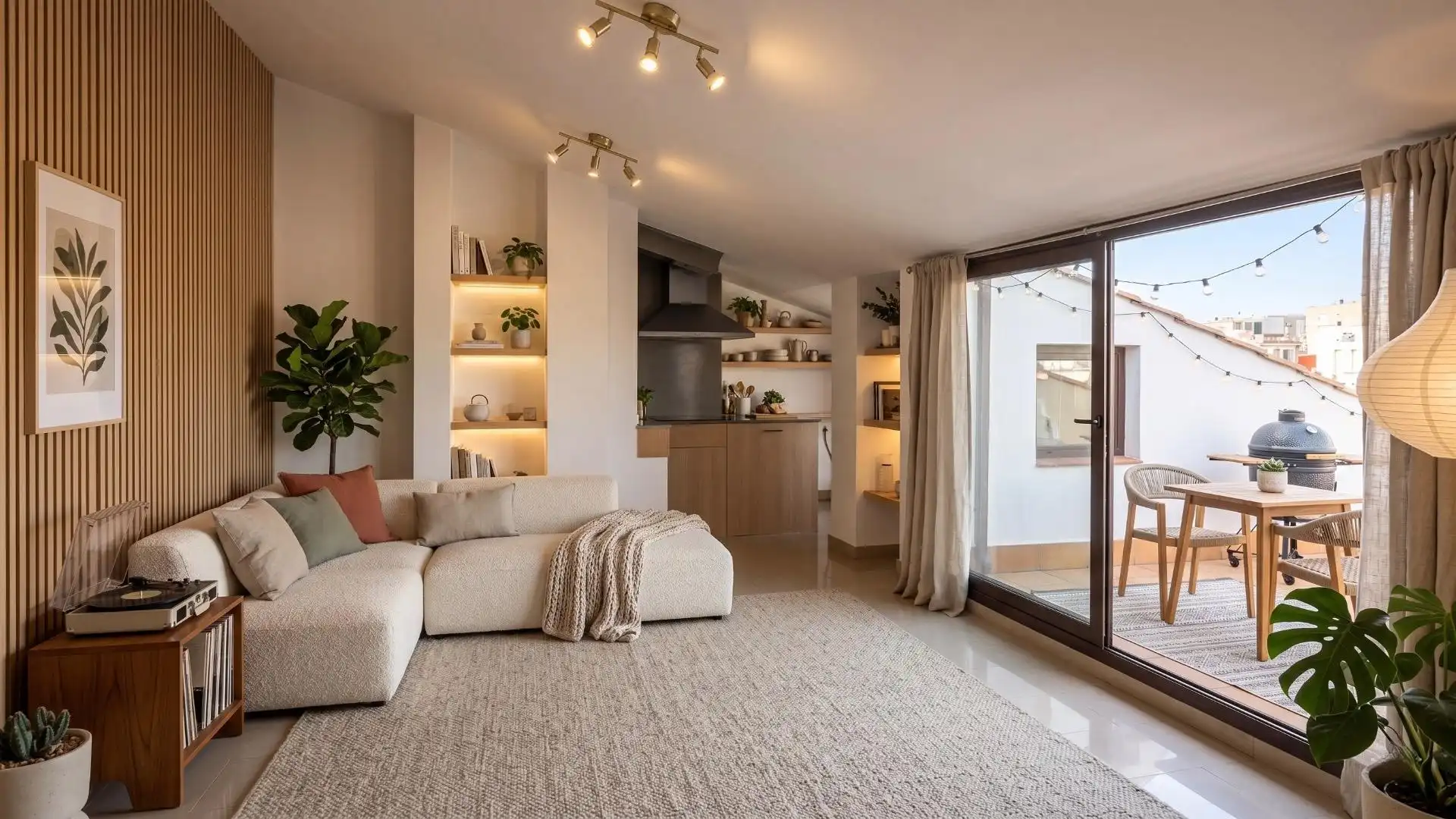 Sala d'estar de Dúplex en venda en Calella amb Aire condicionat, Terrassa i Balcó