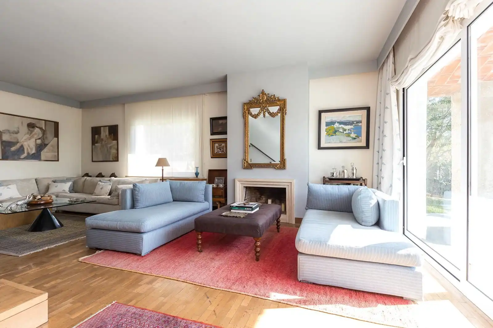 Sala de estar de Casa o chalet de alquiler en Sant Just Desvern con Aire acondicionado, Calefacción y Jardín privado