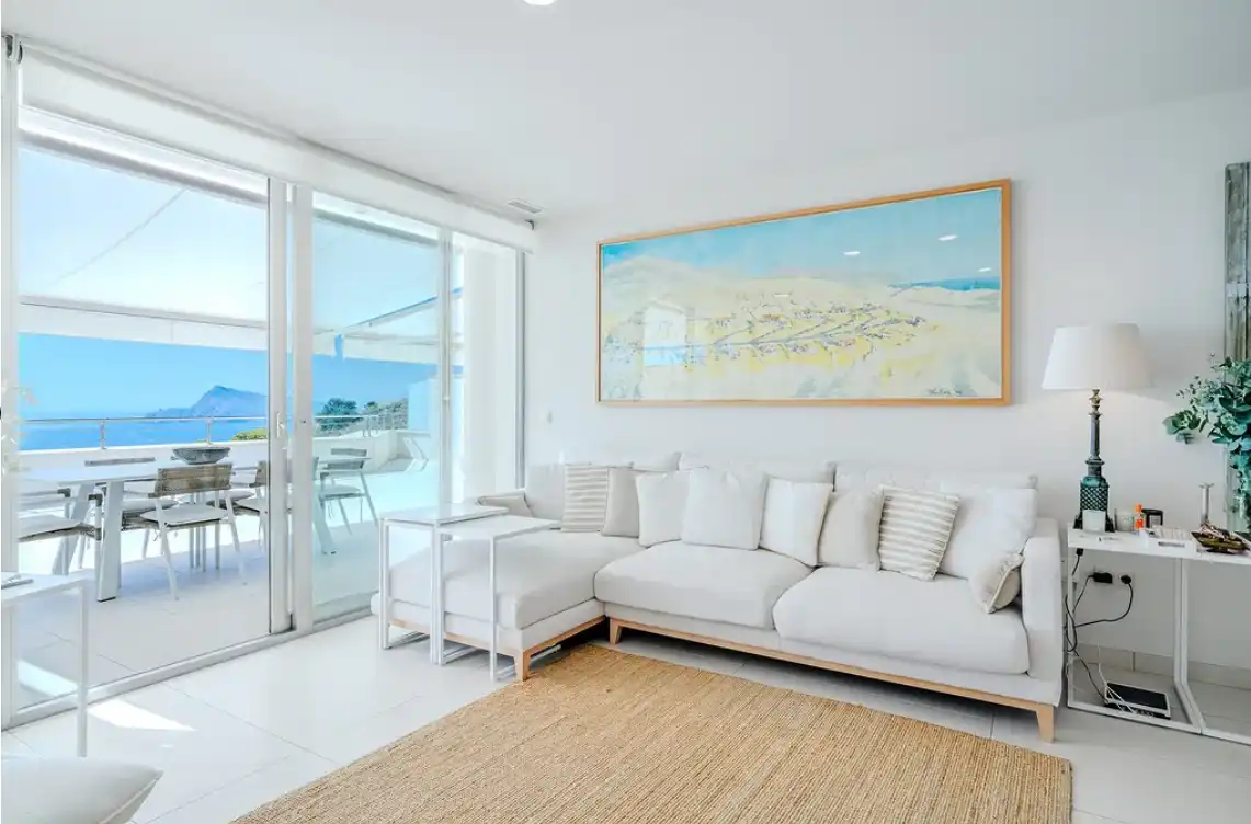 Sala de estar de Apartamento en venta en Altea con Aire acondicionado, Calefacción y Amueblado