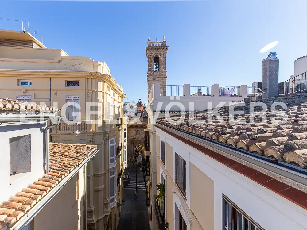 Vista exterior de Àtic de lloguer en Valencia amb Aire condicionat, Calefacció i Parquet