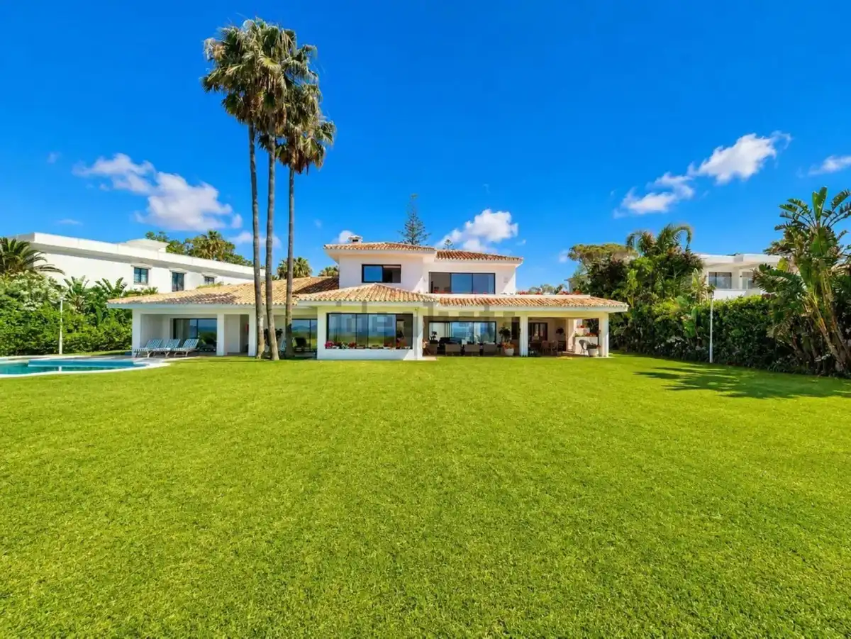 Jardí de Casa o xalet de lloguer en Estepona amb Aire condicionat, Jardí privat i Terrassa