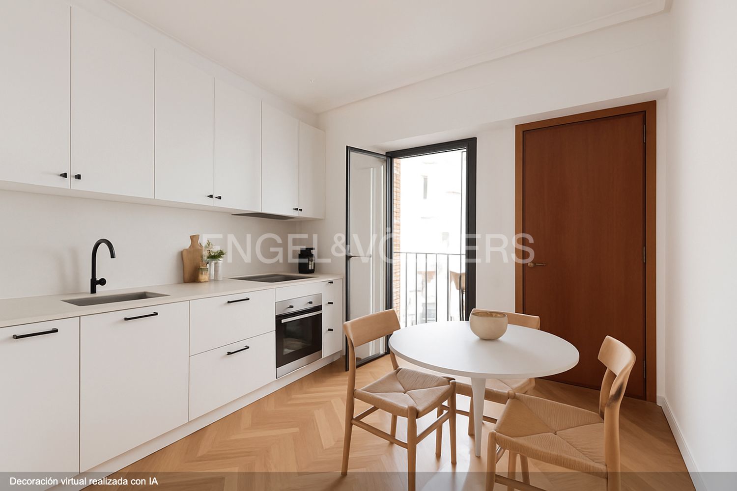 Cuina de Apartament en venda en  Valencia Capital amb Calefacció i Balcó