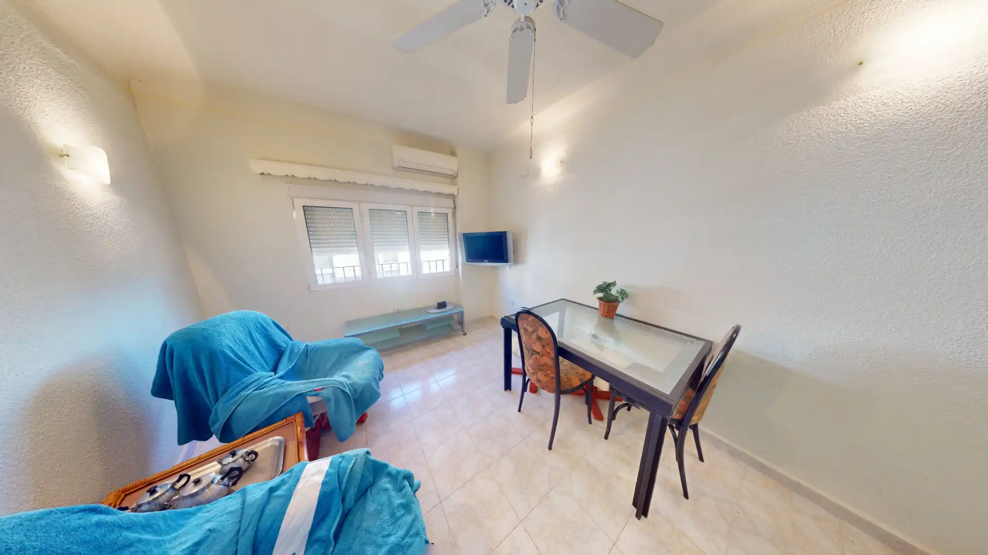 Sala de estar de Piso en venta en Alicante / Alacant con Aire acondicionado, Amueblado y Horno