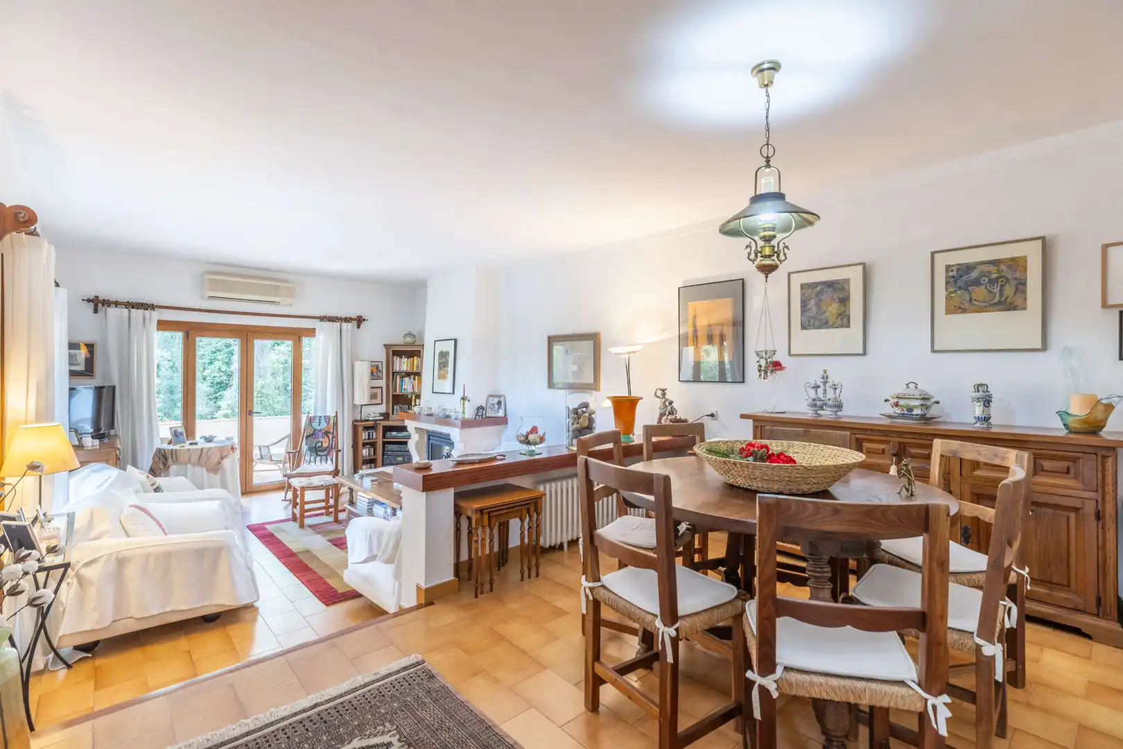 Dining room of Detached homes for sale in Pollença  with Air Conditioner, Heating and Terrace