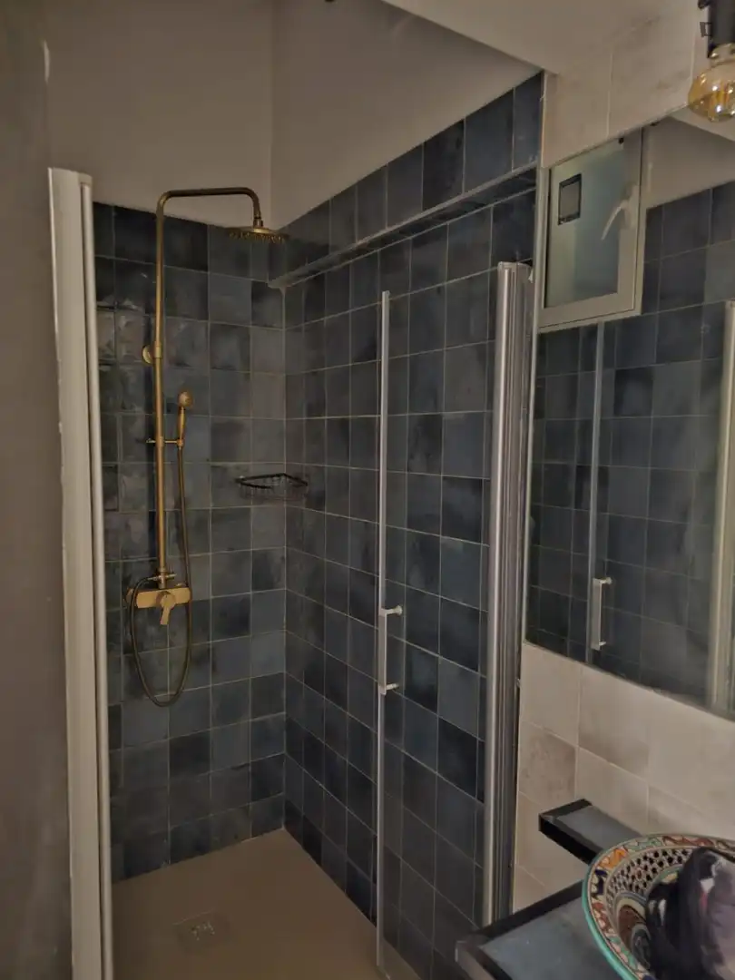 Bany de Apartament de lloguer en Madrid amb Moblat, Microones i Internet