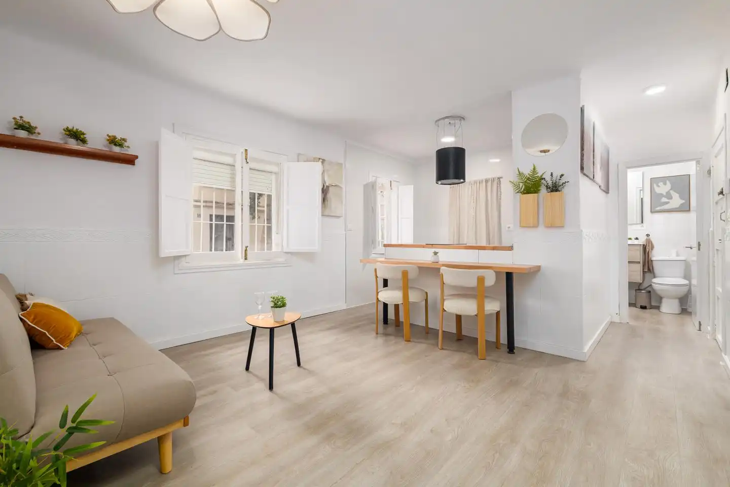 Sala de estar de Planta baja en venta en Málaga Capital con Amueblado