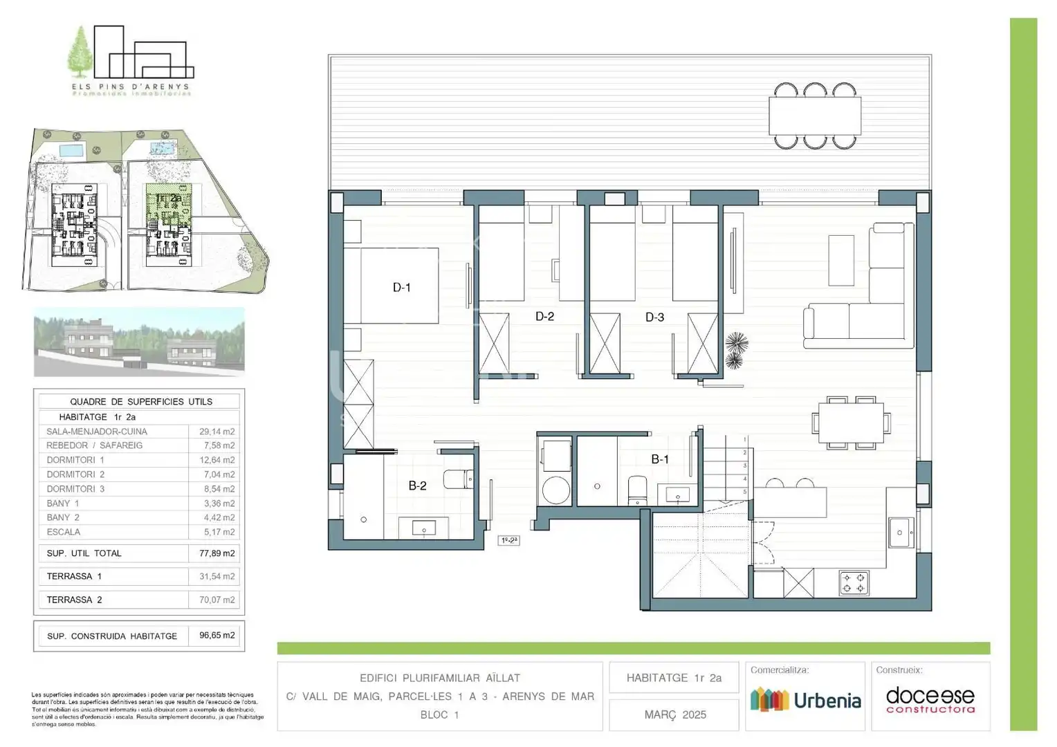 Attic for sale in Arenys de Mar  with Air Conditioner, Heating and Terrace