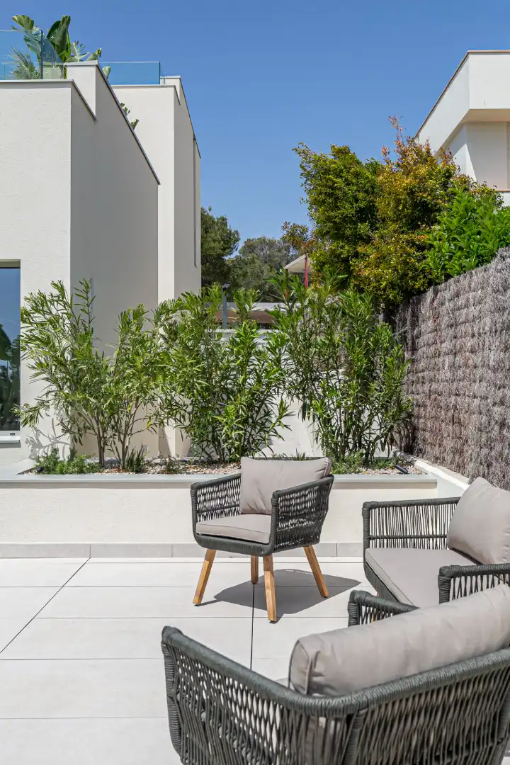 Terrasse von Haus oder Chalet zum Verkauf in Sitges mit Klimaanlage, Heizung und Privatgarten