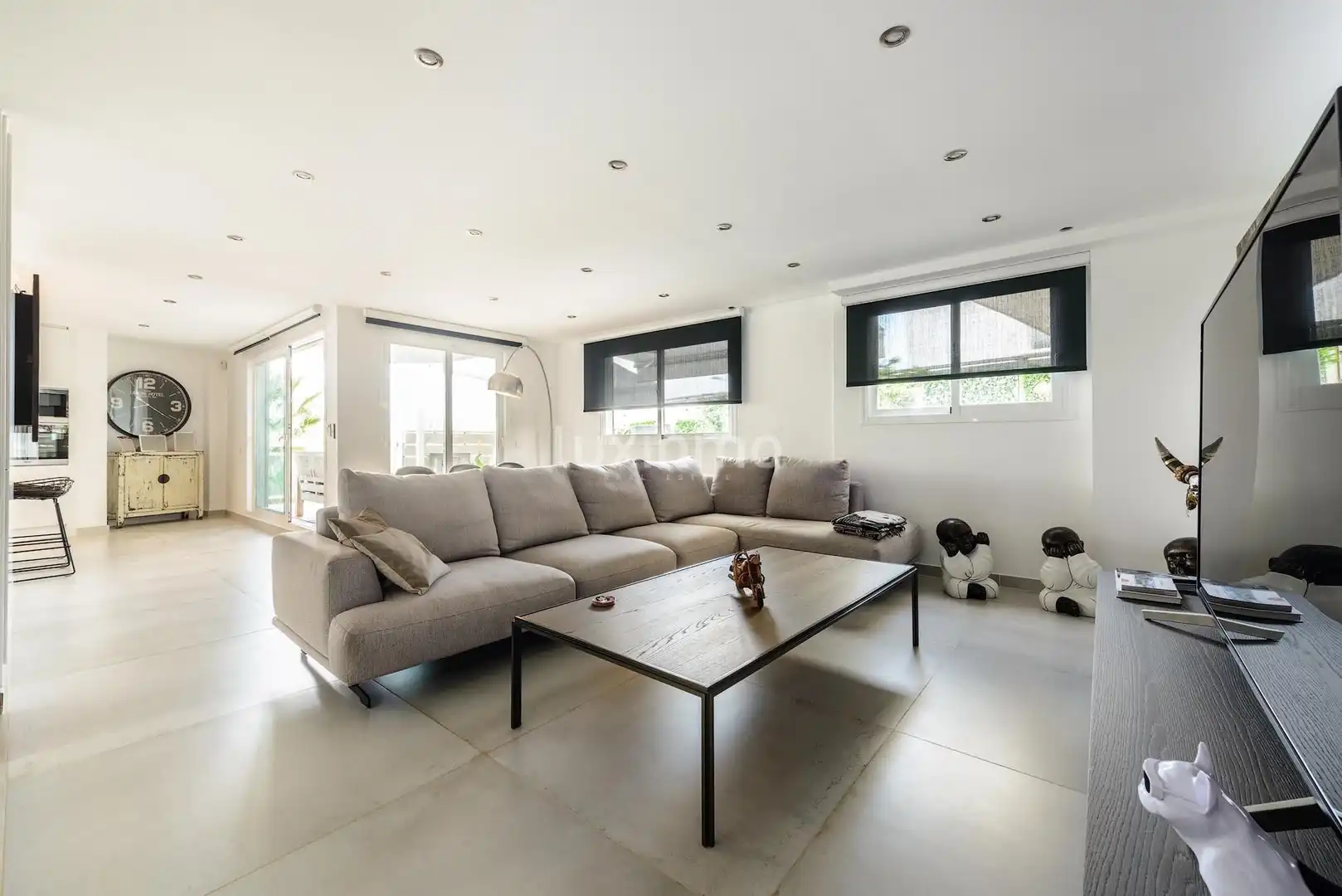 Wohnzimmer von Erdgeschoss zum Verkauf in Eivissa mit Klimaanlage, Privatgarten und Terrasse